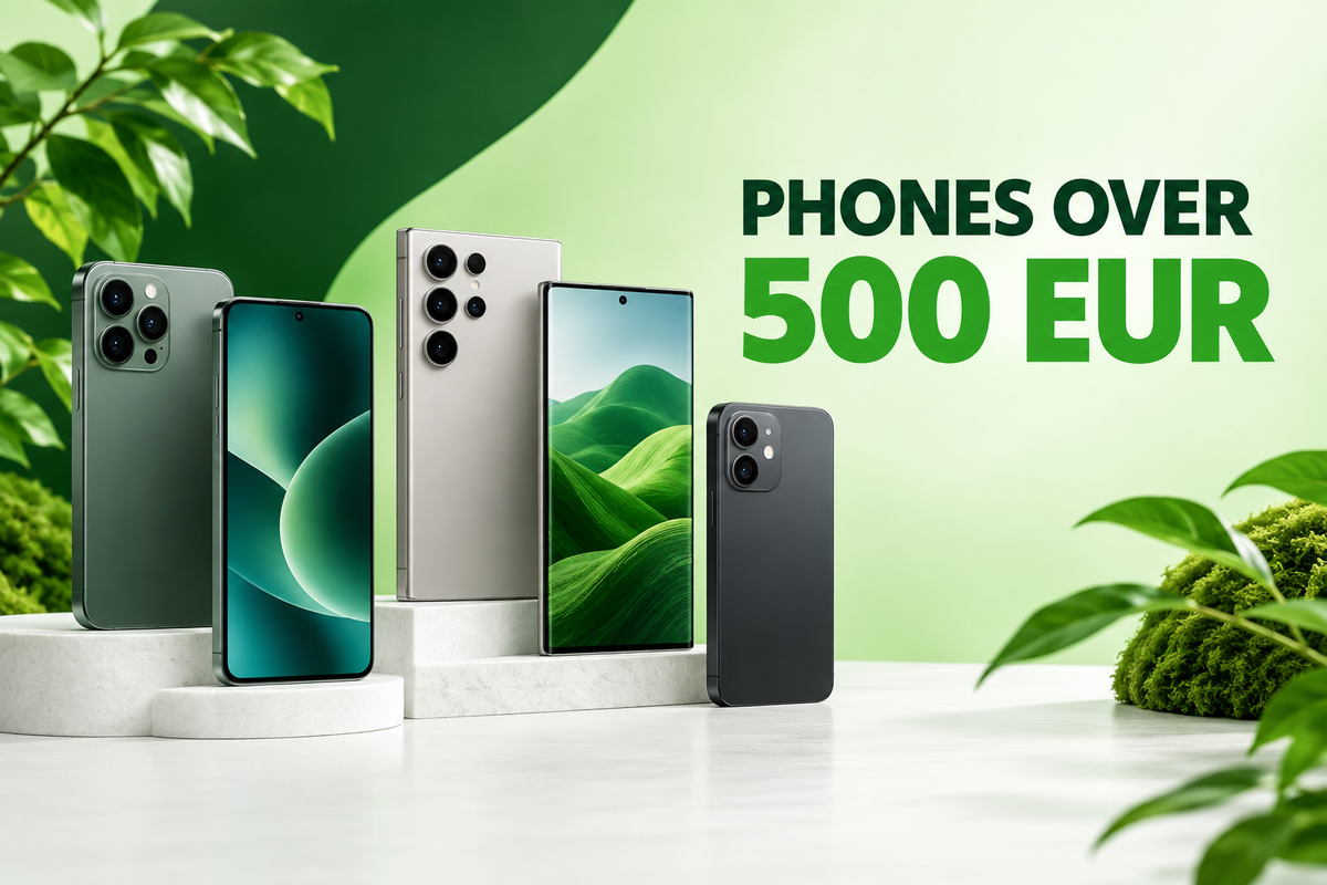 Phones Over 500 EUR banner