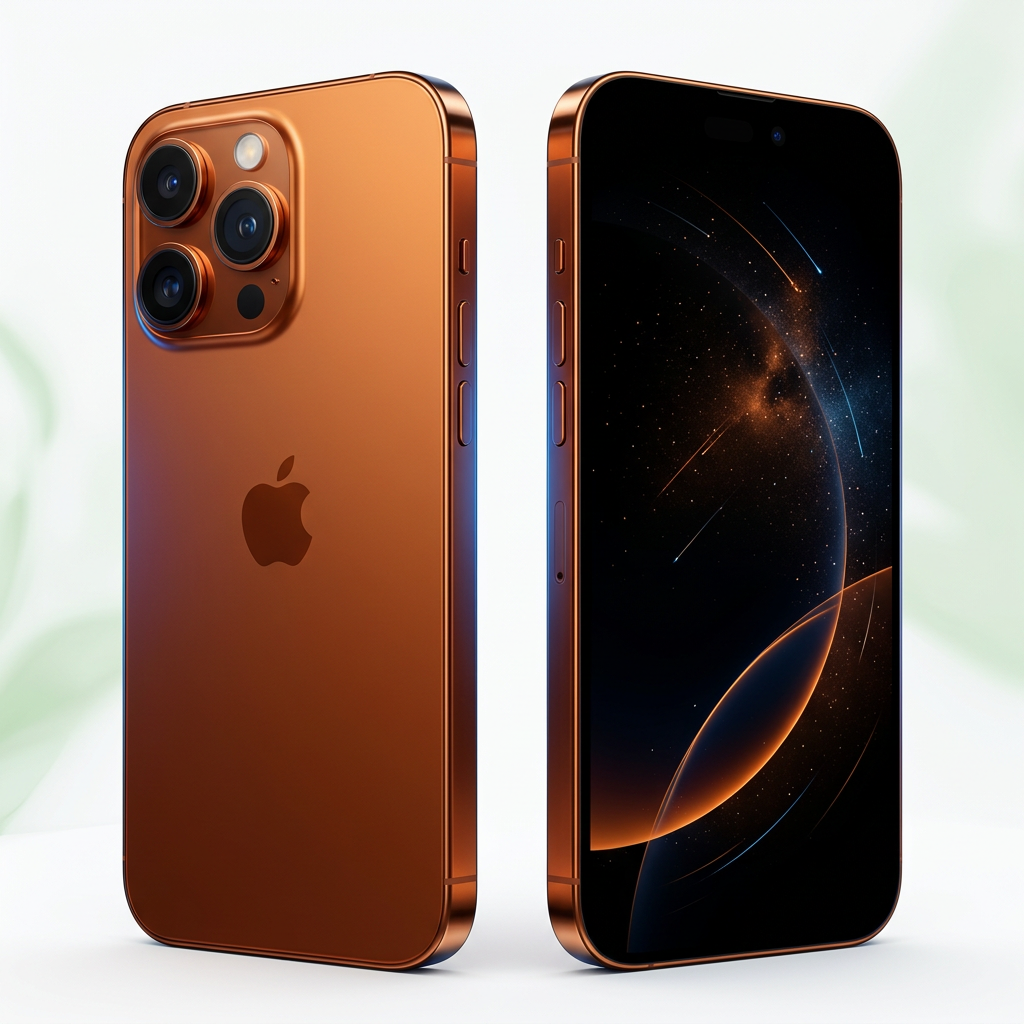 AI-generated Cosmic Orange iPhone concept