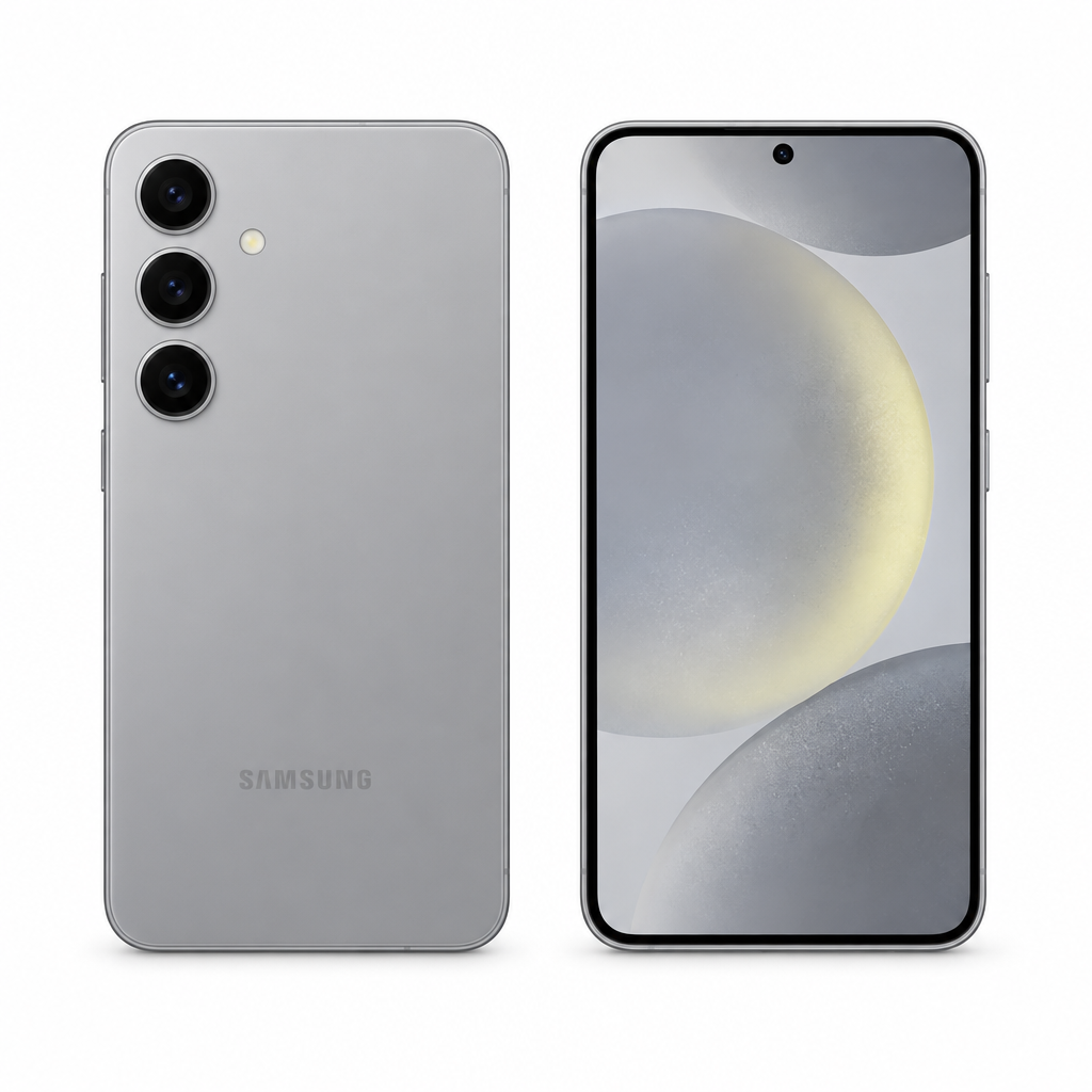 Illustrative Samsung Galaxy S24 in Gray