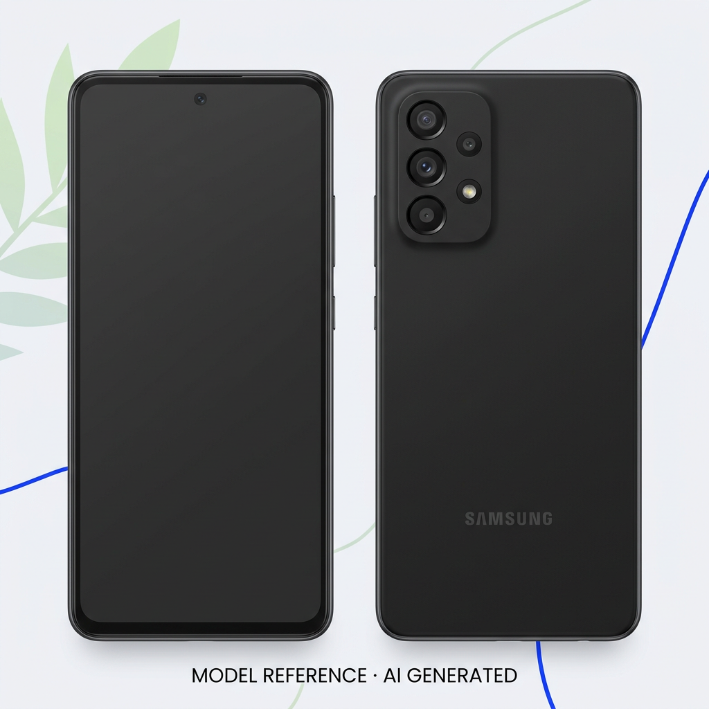 AI-generated Samsung Galaxy A53 5G model reference, not a photo of the actual device.