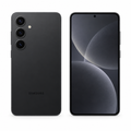 AI-generated illustration of Samsung Galaxy S24 Plus in Black, front and rear views on white background