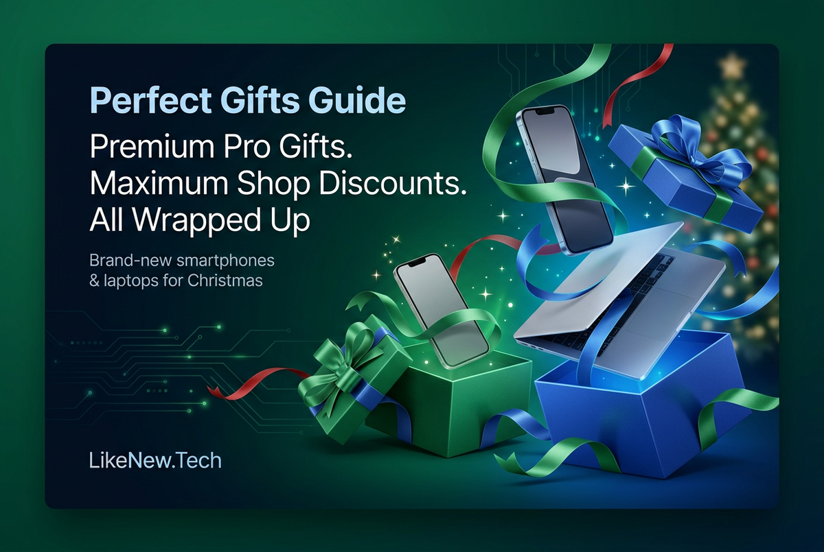 LikeNew.Tech Christmas tech gifts banner